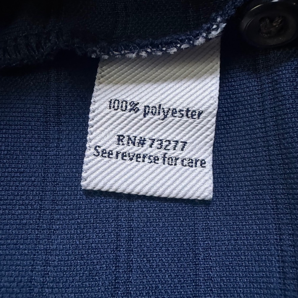 Croft & Barrow Performance Polo Shirt Mens XL Blue Short Sleeve Pocket Golf 0139 - Picture 4 of 8